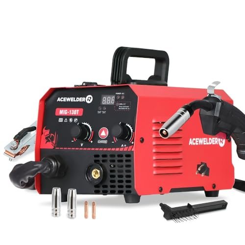 ACEWELDER 130A Gasless Flux Core MIG Welder Welding Machine...