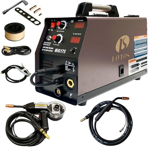 LOTOS MIG175 175A MIG Welder with Aluminum Spool Gun -...