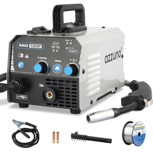 AZZUNO MIG Welder,Flux Core Welder Machine 110V 130Amp,...