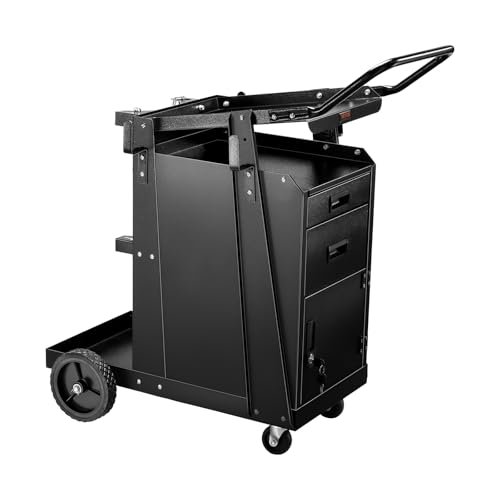 VEVOR Welding Cart, 2 Drawers Welder Cart Heavy Duty with...