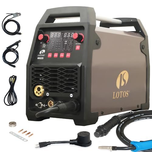 LOTOS MIG225 225A MIG Welder, 6 in 1 Gas MIG,...
