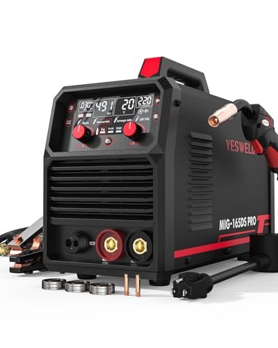 YESWELDER 165A MIG Welder, Flux Core MIG/Gas MIG/Lift...