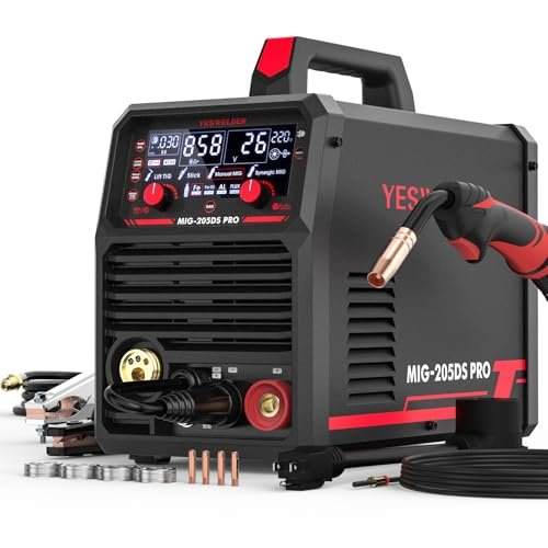 YESWELDER MIG-205DS PRO MIG Welder, 200Amp 110/220V Dual...