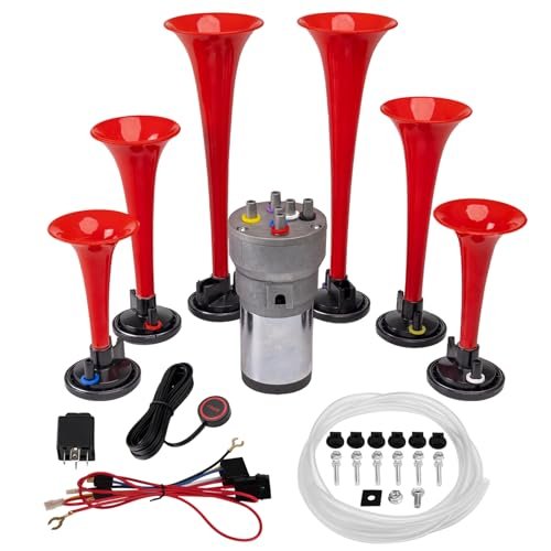 FARBIN Musical Horn 6 Trumpet Music Sound Air Horn with...