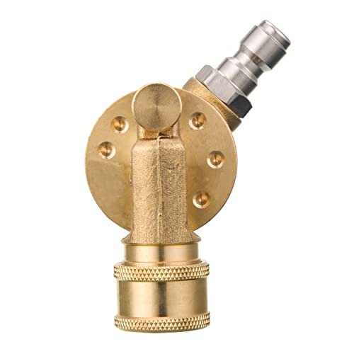 FIXFANS Pressure Washer Pivoting Coupler, 1/4” Quick...