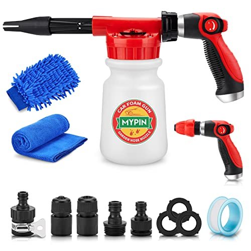 Car Wash Foam Gun/Hose Sprayer, 16 IN 1 Cannon,...