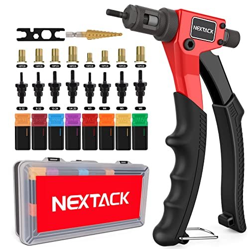 NEXTACK Rivet Nut Tool Kit with a Step Drill Bit...