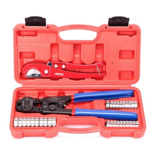 iCrimp Ratchet PEX Cinch Tool with Removing Function for...