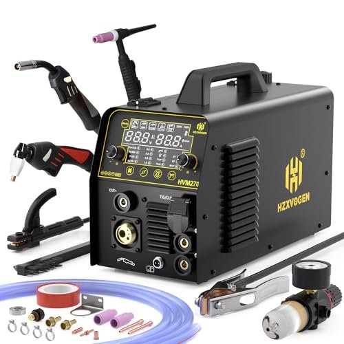 H HZXVOGEN MIG Welder, 200A Plasma Cutter Welder Combo, 7...