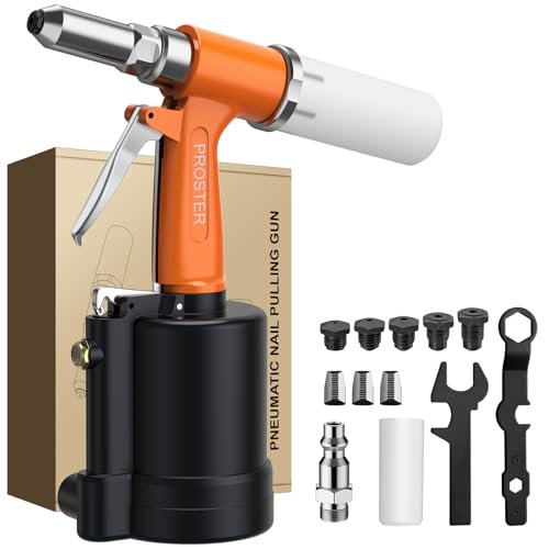 Proster Pneumatic Riveter - 3924LBF Pulling Pneumatic Rivet...