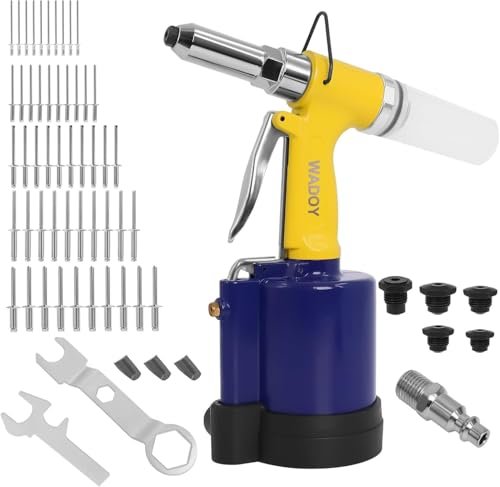 Air Rivet Gun Heavy Duty, Pneumatic Pop Rivet Gun Tool...
