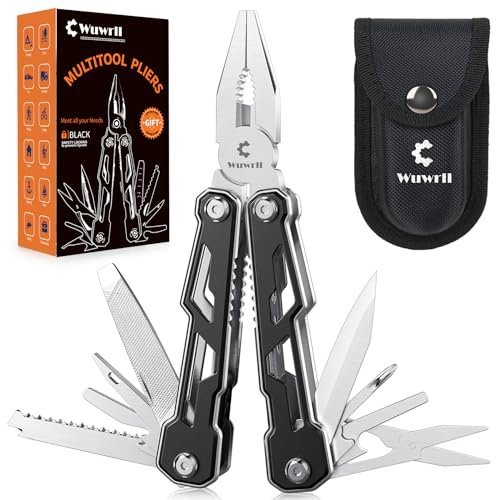Wuwrll Multitool with Safety Locking,16-in-1 Multi Tool...