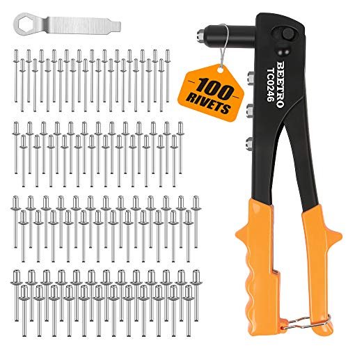 BEETRO Heavy Duty Hand Riveter, Rivet Gun,...
