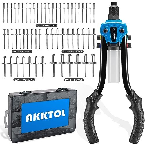 AKKTOL Rivet Gun Kit, 1/4