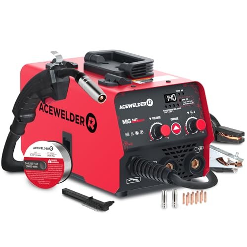 ACEWELDER 140A Gasless Flux Core MIG Welder/Lift TIG/Stick...