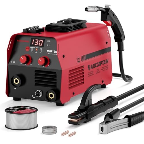 ARCCAPTAIN 130A MIG Welder, 3-in-1 Welder Machine 110V,...