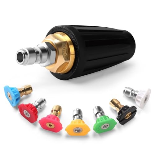Pressure Washer Turbo Nozzle Tips, Max 4000 PSI 360°...