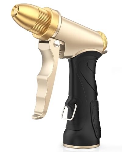 RAINPOINT Garden Hose Nozzle, Upgraded Heavy Duty Metal...