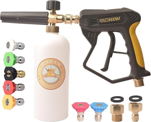 GDHXW X-887 High Pressure Washer Gun with Foam Cannon 2...