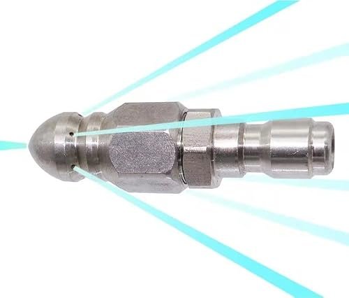 MIZORLIE Pressure Washer Sewer Jetter Nozzle with Stainless...