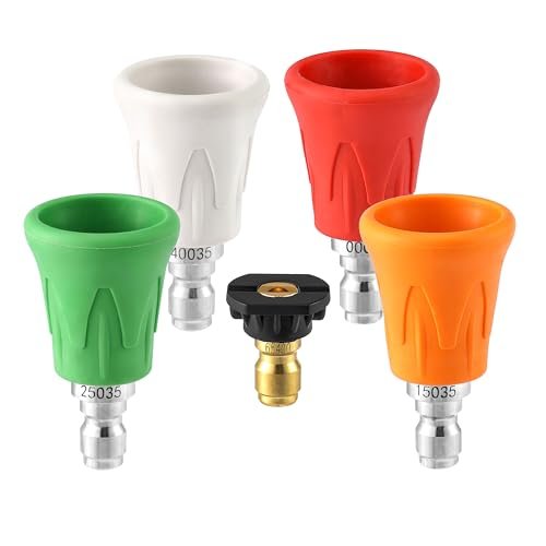 FIXFANS Pressure Washer Nozzle Guard, Stainless Steel High...