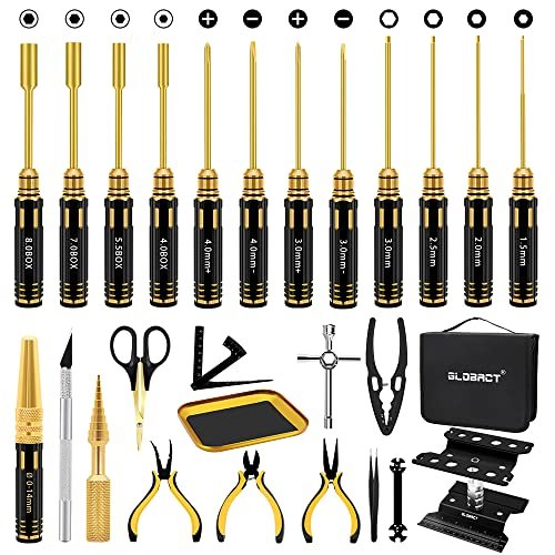 GLOBACT RC Tool Kit RC Screwdriver Kit, RC Car Stand,...