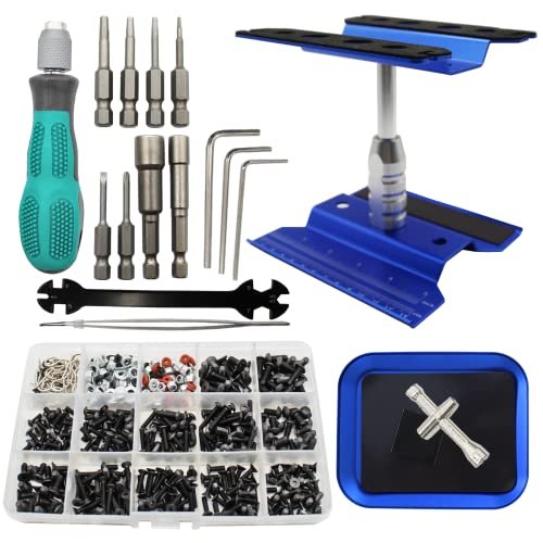RC Car Repair Work Stand Repair Tool Set 360 Degree...