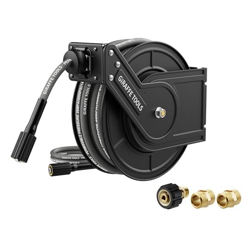 Giraffe Tools Pressure Washer Hose Reel 60ft, Power Washer...