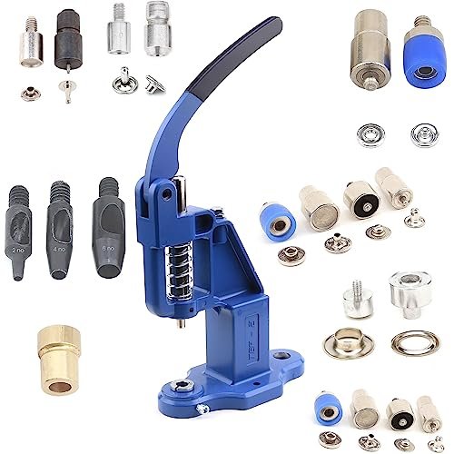 Leather Hand Press Machine kit for Setting Rivets, Eyelets...