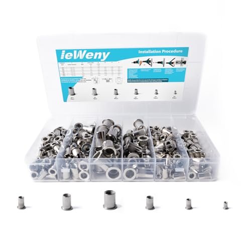 ieWeny Metric Rivet Nut Assortment Kit(236Pcs), M10 M8 M6...