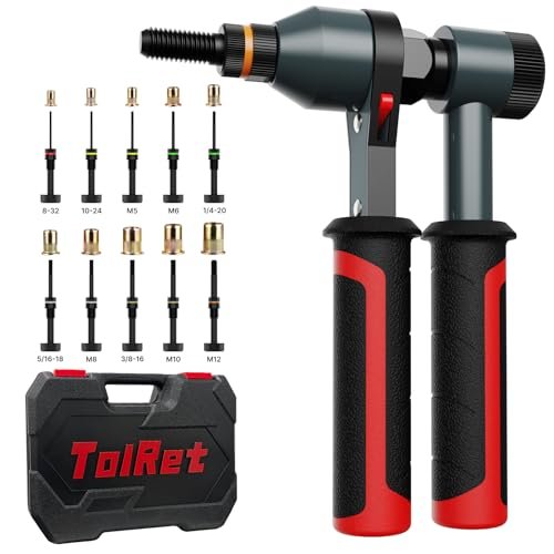 TOLRET Rivet Nut Tool Rivet Nut Kit, Rivnut Tool Kit...