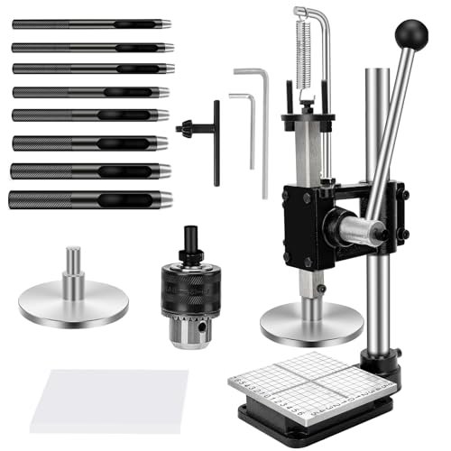 HONGYMA Leather Press, Hole Puncher and Cutting Machine for...