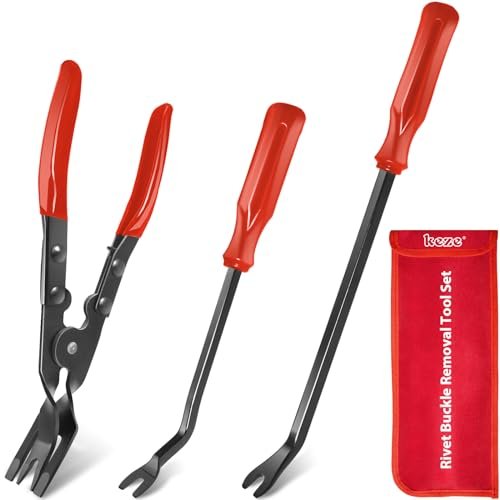 Keze 3 Pcs Auto Clip Pliers Set and Fastener Remover,Car...