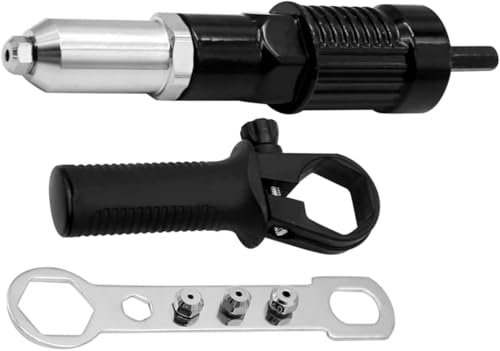 Pop Rivet Gun Tool, Professional Cordless Riveter Adapter...