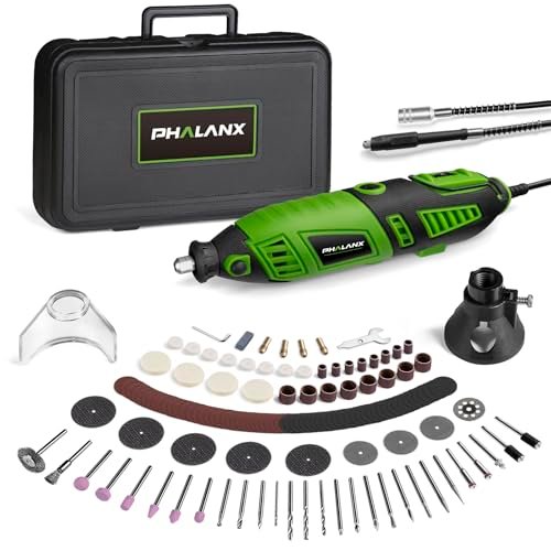 180W Rotary Tool Kit, 1.5-Amp PHALANX 6 Variable Speed...