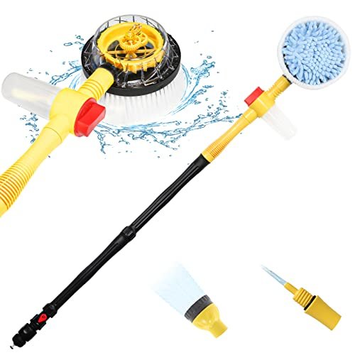 Rotating Car Wash Brush, Car Wash Brush with Long...