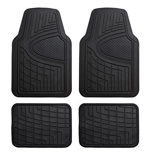 FH Group Automotive Floor Mats - Heavy-Duty Rubber Floor...