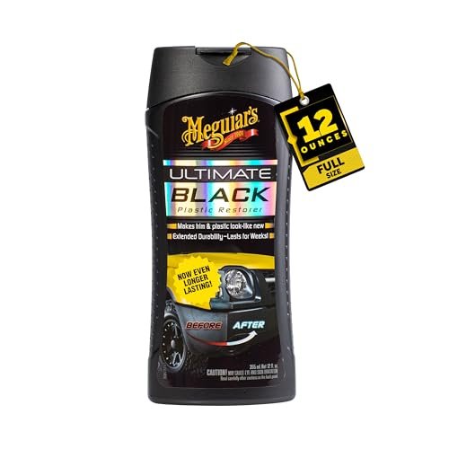 Meguiar's Ultimate Black Plastic Restorer, Durable Car...