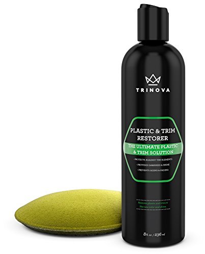 TriNova Plastic & Trim Restorer - Shines & Darkens Worn...