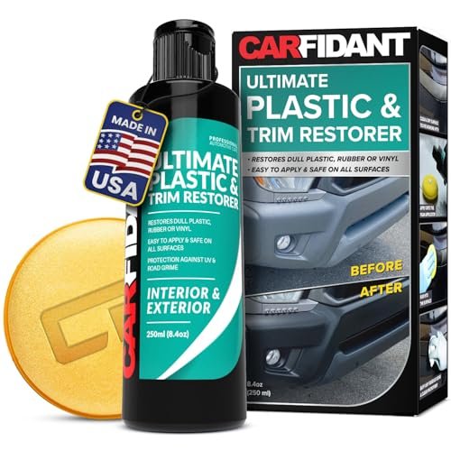 Carfidant Plastic Restorer for Cars – Refreshes Faded...