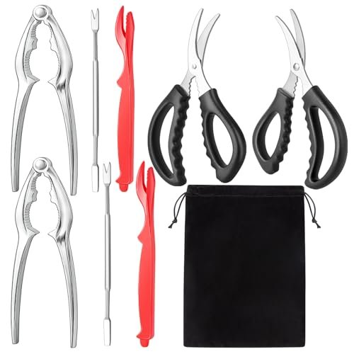 suoundey Seafood Cracker Tool Set With Lobster Sheller...