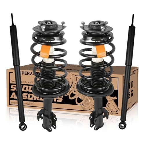 KUIPERAUTO 4PCS Front and Rear Struts Shocks Absorbers...
