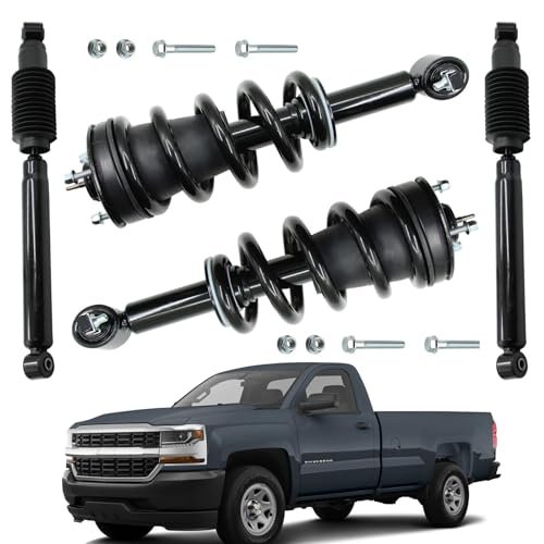 Front and Rear Complete Strut Shock Coil Spring Assembly...