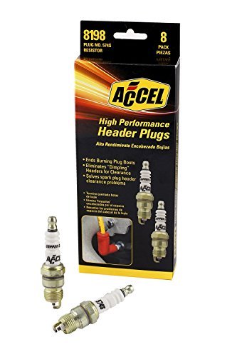 ACCEL 8198 Performance U-Groove Header Spark Plug - Pack...