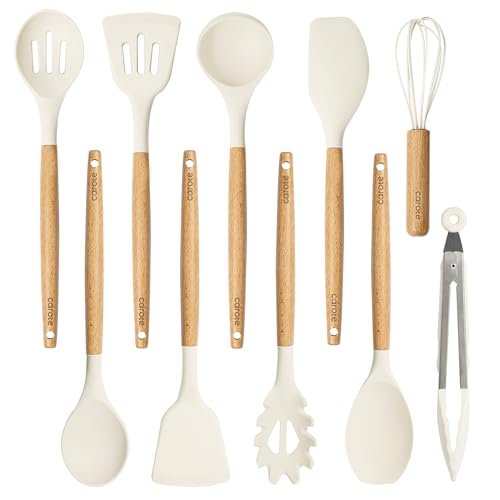CAROTE Silicone Cooking Utensils Set, Kitchen Utensils Set...