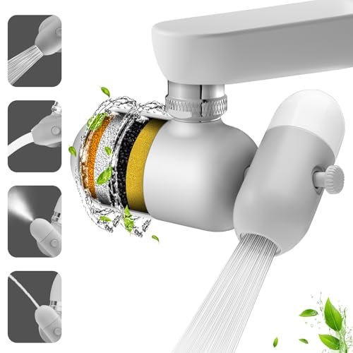 4 Modes Multifunctional Kitchen & Bathroom Water Filter for...