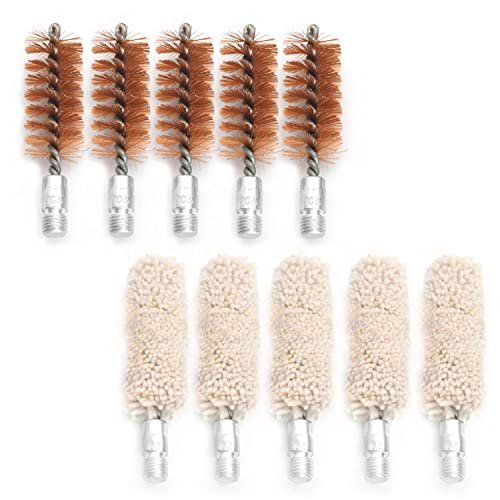 Motanar 10 Pack Bore Brush/Swab Kit,Shoutgun/Pistol Bore...