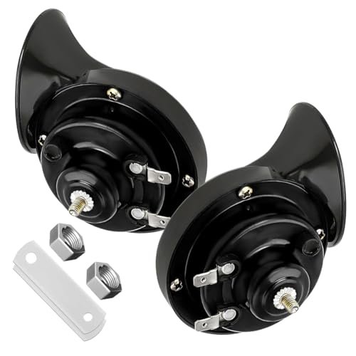Yourkar 2 PCS Loud Car Horn, 12V Waterproof Snail...
