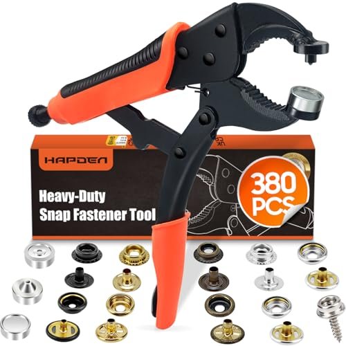 Heavy Duty Snap Fastener Tool, Snap Setter Tool with 100...