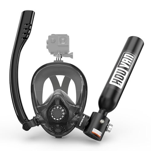 HOUVAN Mini Scuba Tank with Snorkel Mask 0.5L Inflatable...